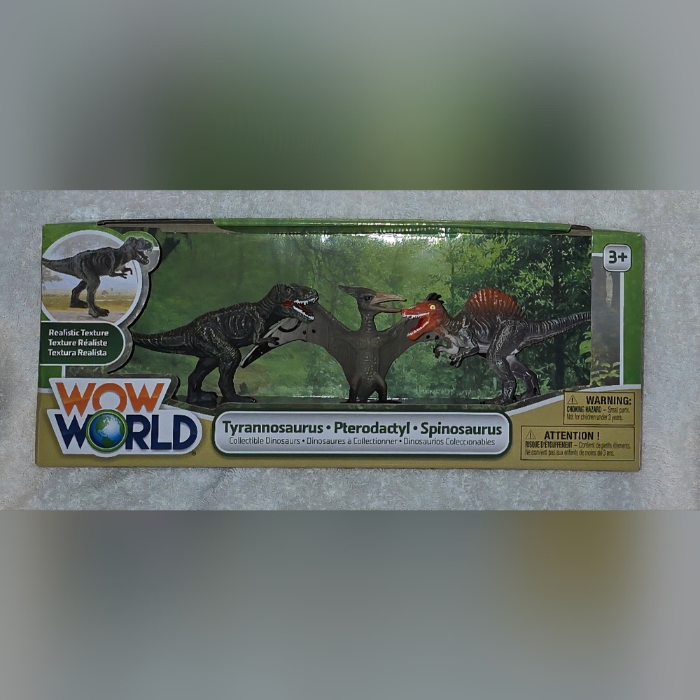 Wow World Dinosaur Tyrannosaurus Pterodactyl Spinosaurus Collectible Dinosaurs